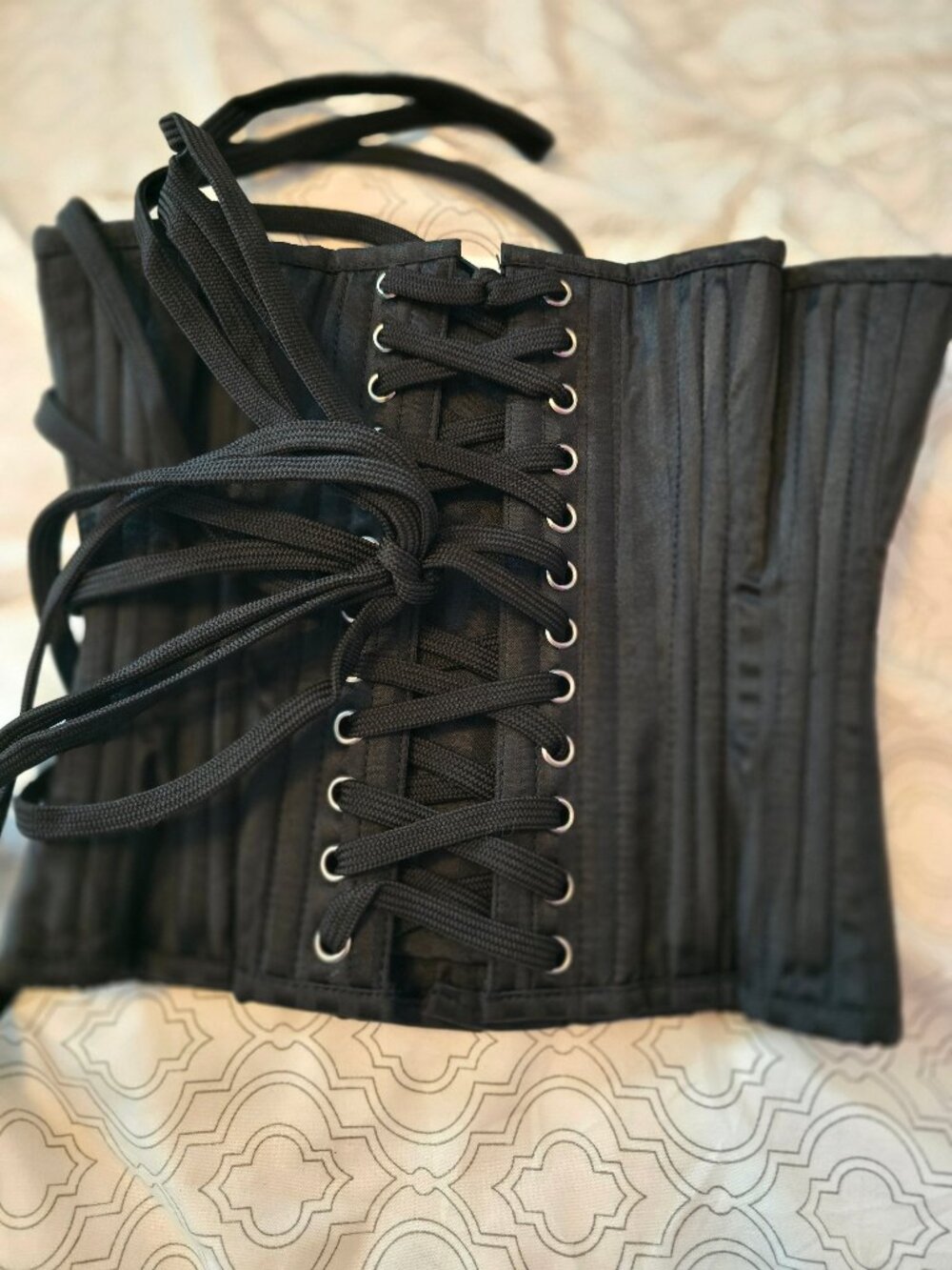 Corset Story under bust 20" black corset